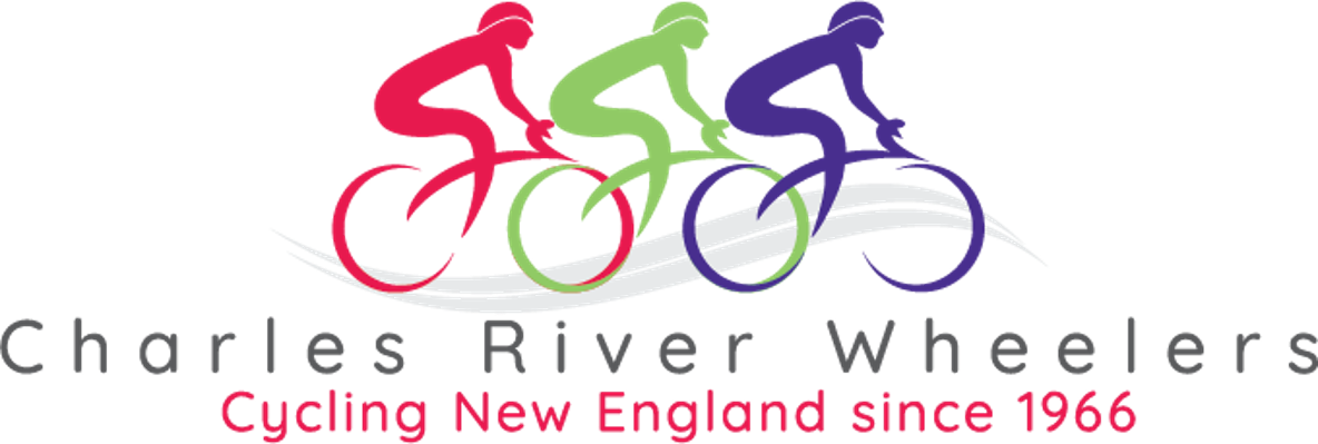 Logo for Charles River Wheelers: "Cycling New England Since 1966"