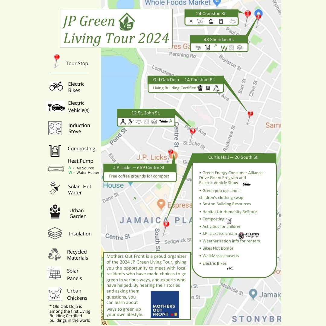 JP GREEN Living Tour 2024 There is a map of the 2024 tour, highlighting the most important stops