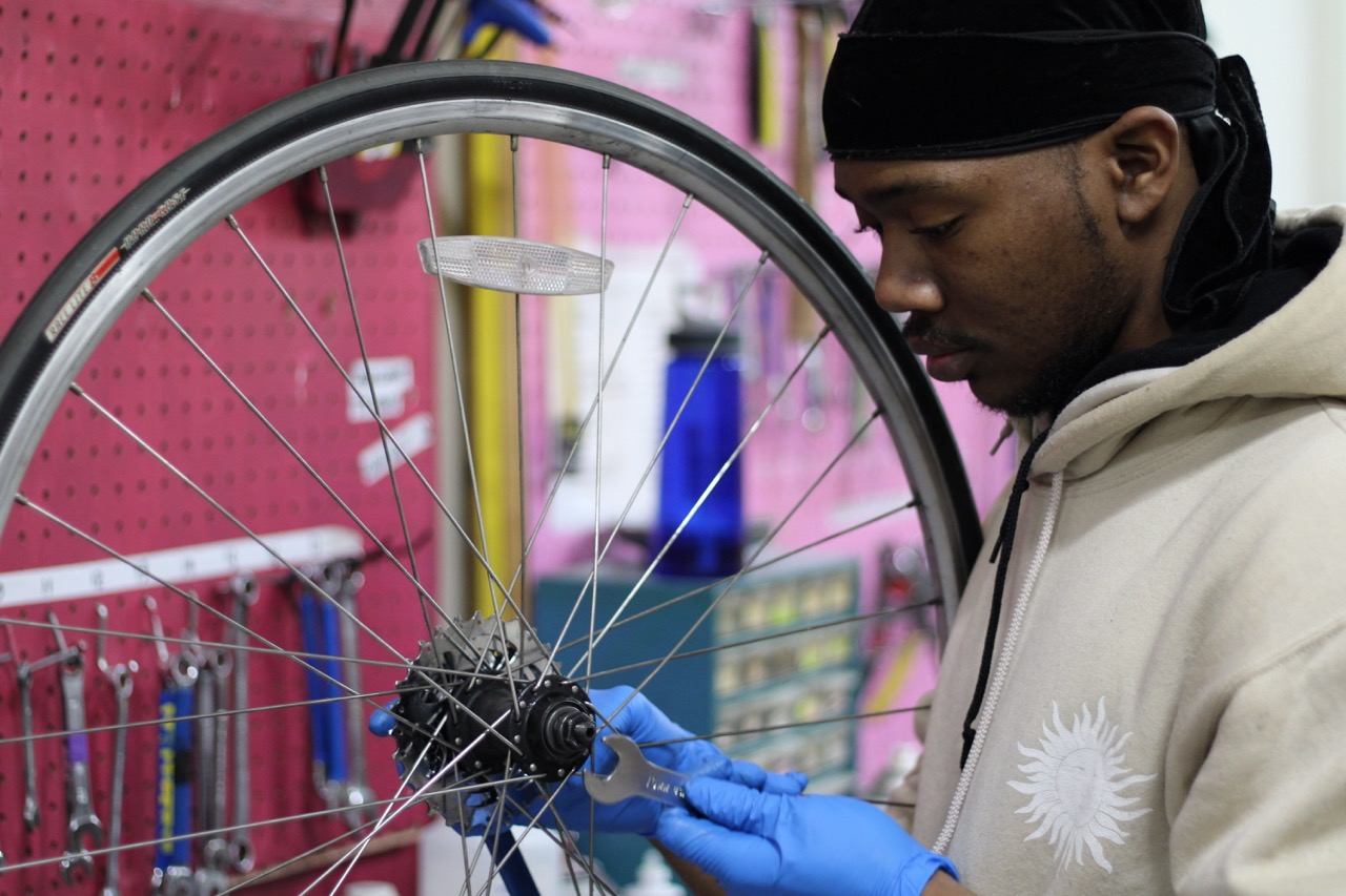 Bikes Not Bombs uses the bicycle as a vehicle for social change to achieve economic mobility for Black and other marginalized people in Boston and the Global South.